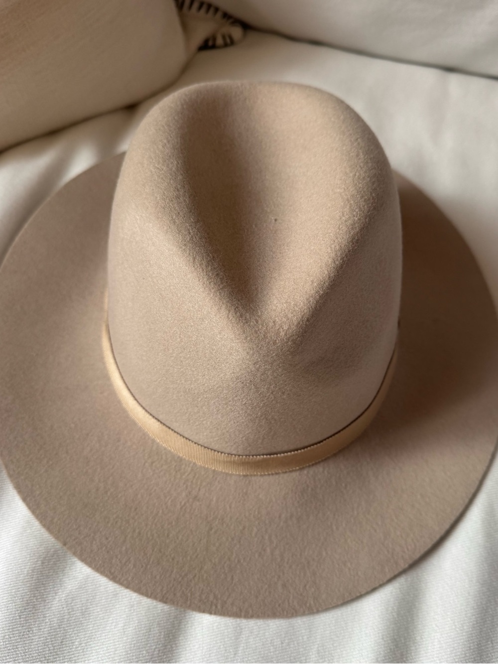 Aritzia Auxiliary Tan 100% Wool Fedora Hat Size
Size S/M